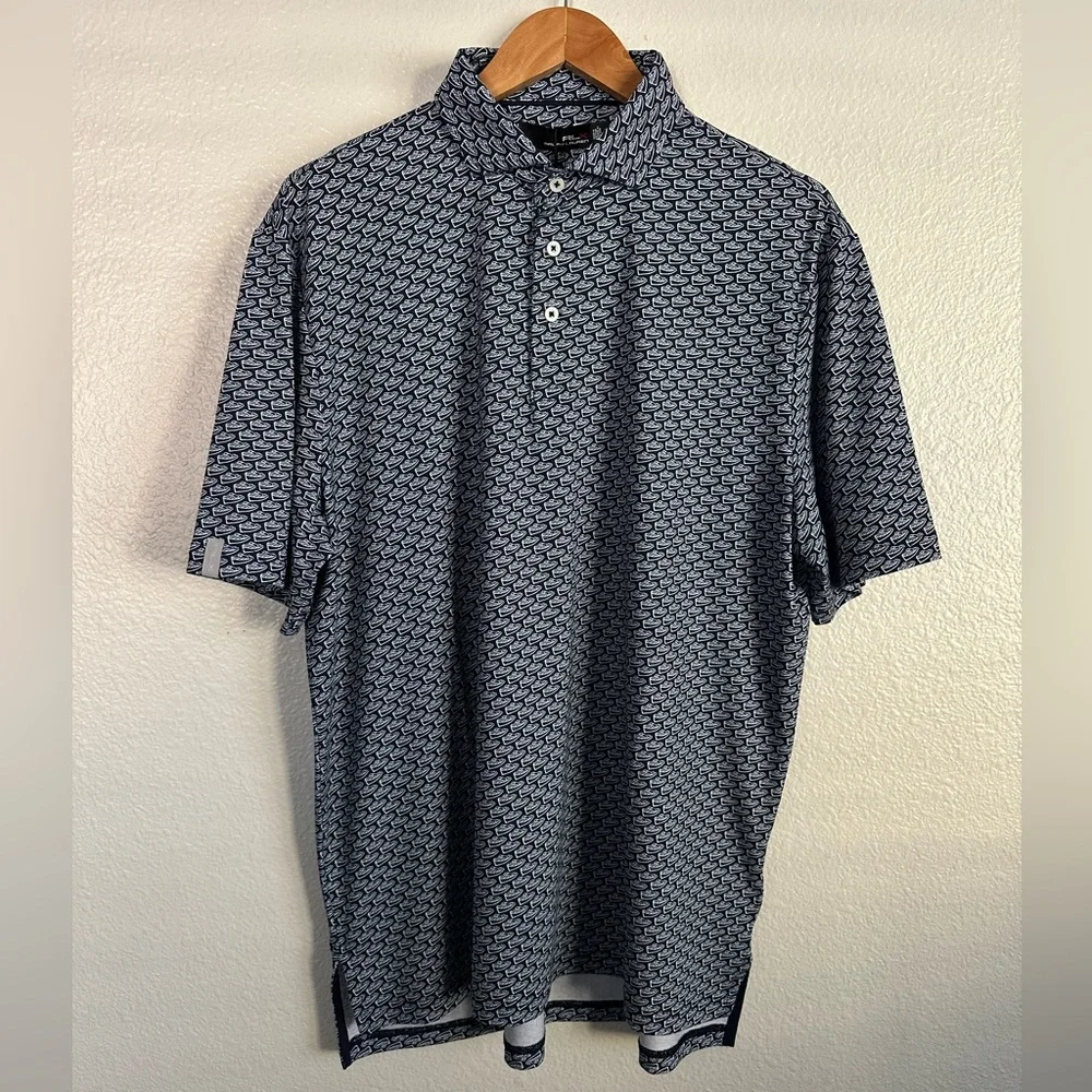 Golf Polo Ralph Lauren RLX Sail Boats Polo Shirt PWing Key West Men Size Large